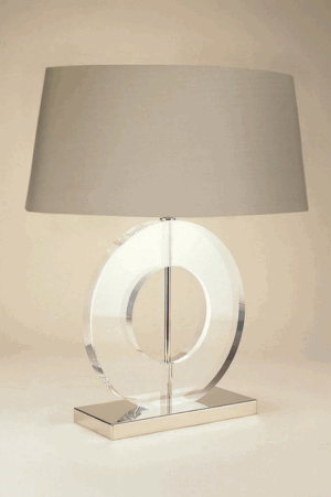 PORTA ROMANA - ROUND PERSPEX POLO LAMP